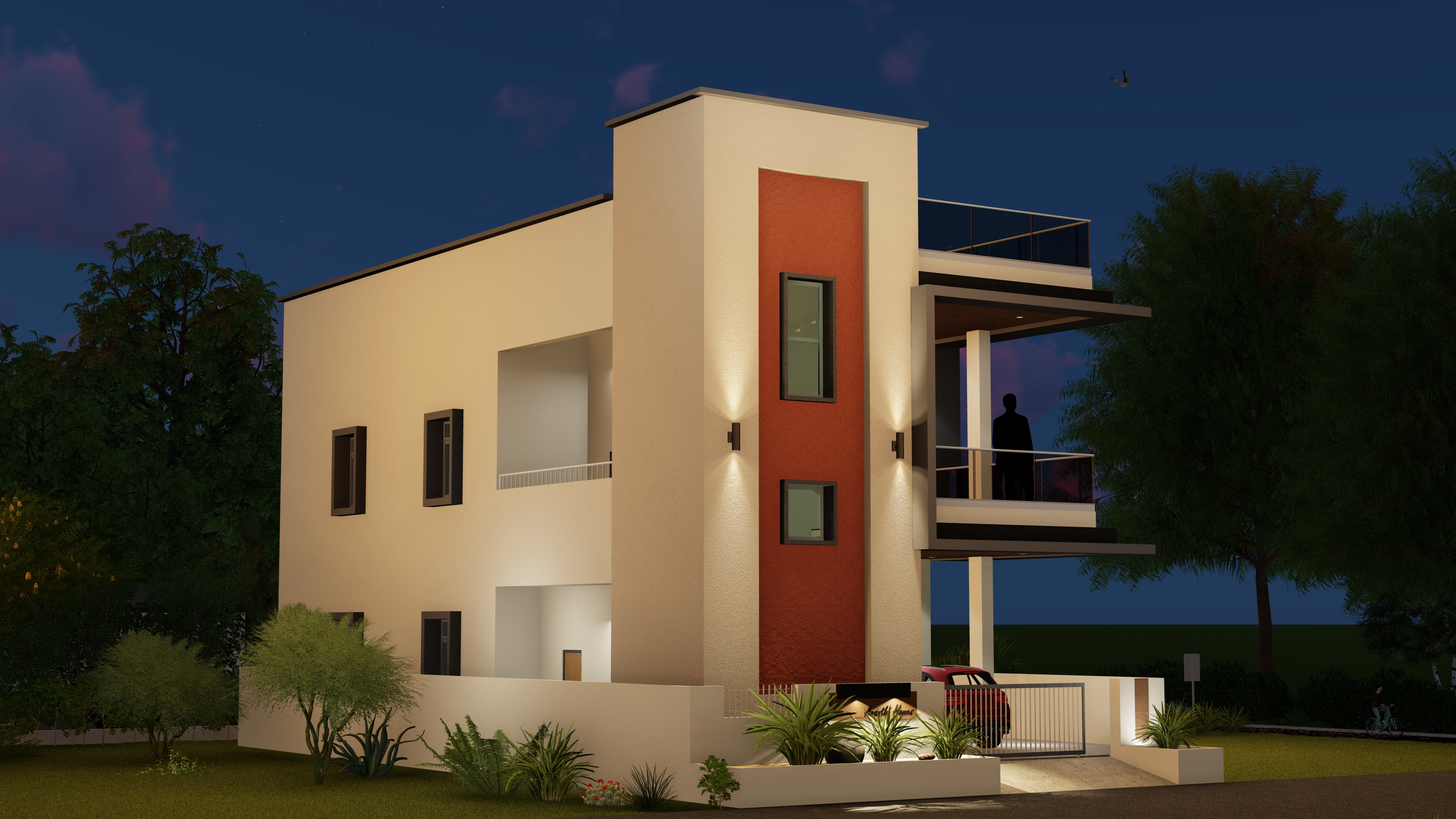 avanthi Residence facade detail