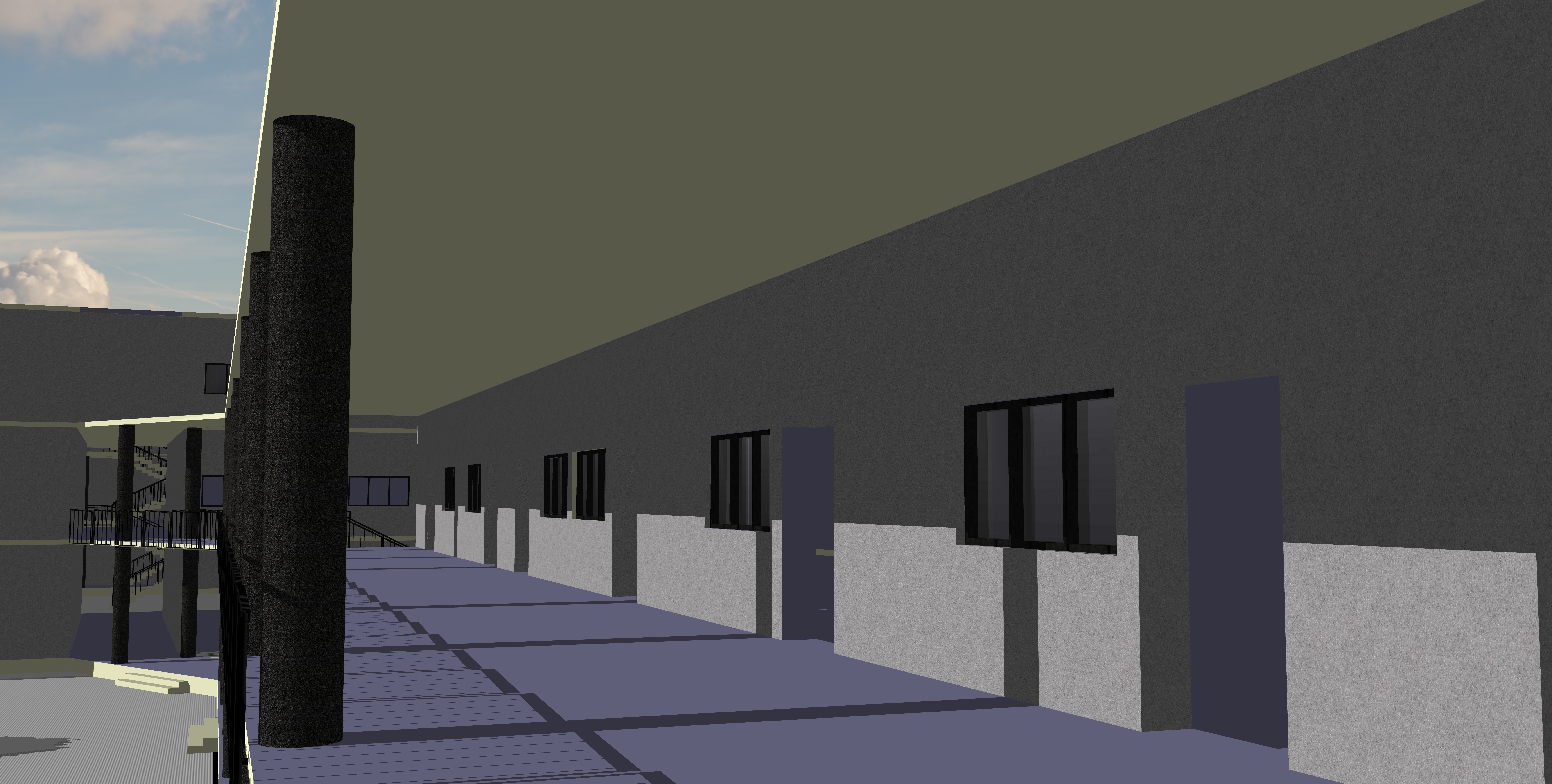 Veda Farmhouse courtyard