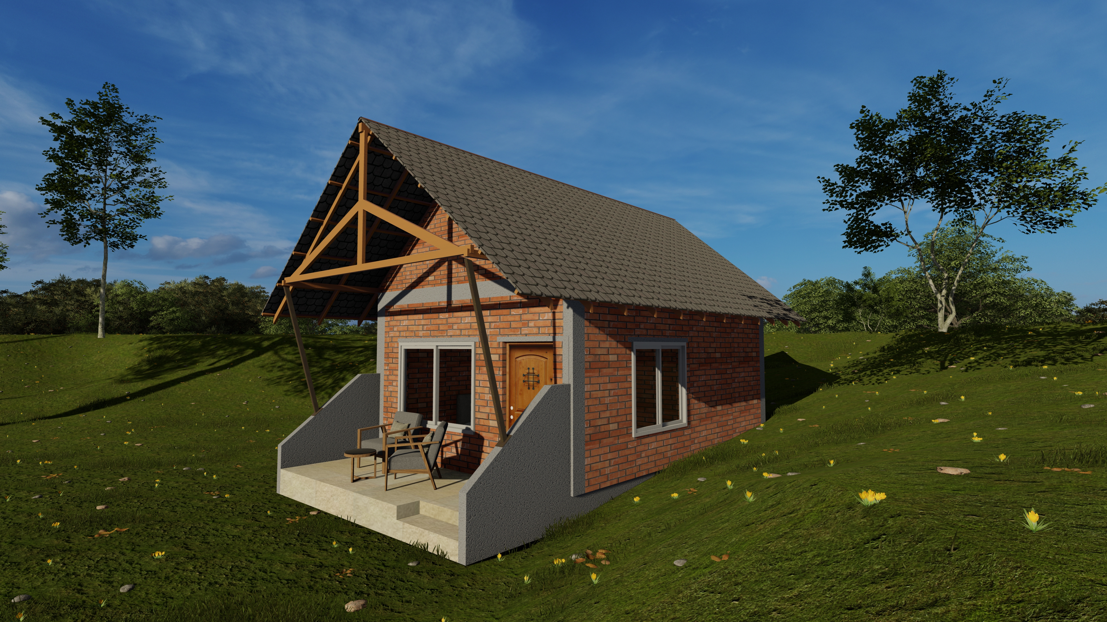 Veda Farmhouse interior